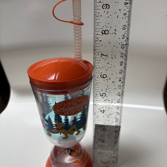 Disney Mickey orange Plastic Adventures Drinking Cup with Lid - Picture 11 of 11